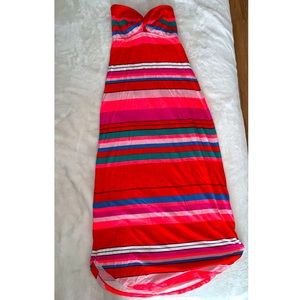 Strapless Roxy Maxi Dress Striped Small